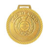 Kit com 25 Medalhas Rema Honra Ao Mérito 50mm Com Fita Cor Ouro 4450 - Image 2