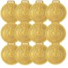 Kit com 25 Medalhas Rema Honra Ao Mérito 50mm Com Fita Cor Ouro 4450