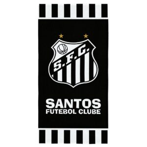 Toalha Banho Lepper Aveludada Transfer Santos 70 cm x 1,40 m