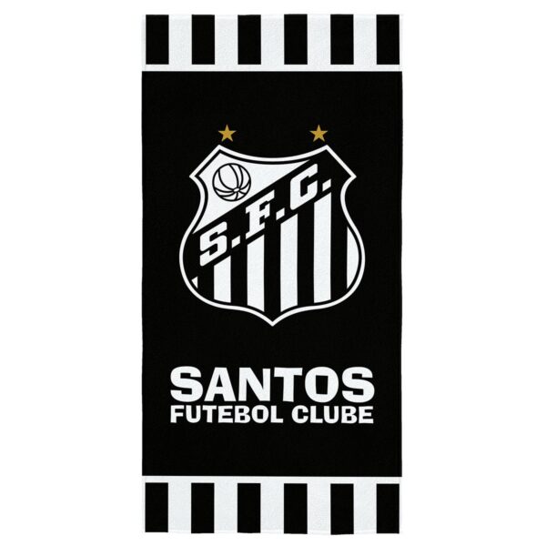 Toalha Banho Lepper Aveludada Transfer Santos 70 cm x 1,40 m