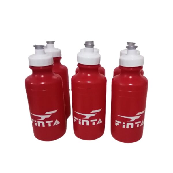 Kit Cesta C/6 Squeeze Plástica Finta 500ml Vermelho + Suporte Finta Vermelho - Imagem 2