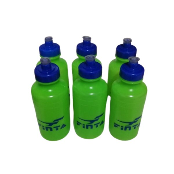 Kit Cesta C/6 Squeeze Plástica Finta 500ml Verde + Suporte Finta Vermelho - Imagem 2