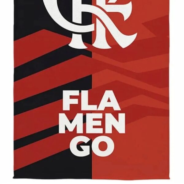 Toalha Banho Lepper Aveludada Transfer Flamengo 70 cm x 1,40 m - Imagem 2