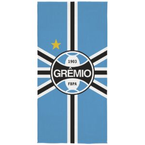 Toalha Banho Lepper Aveludada Transfer Gremio 70 cm x 1,40 m